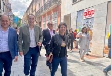 La líder de Caminando Juntos, Macarena Olona, en Guadalajara. (Foto: EP)