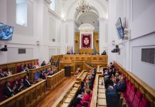 Salón de plenos de las Cortes de Castilla-La Mancha el 22 de junio de 2023, durante la constitución de la nueva legislatura.