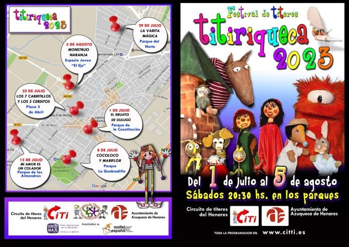 El festival Titiriqueca de Azuqueca estrena este sábado una nueva edición con la obra 'El Brujito de Gulugú'