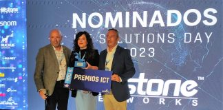 De izquierda a derecha: Marcelo Palazzo, director de Hillstone Networks para Europa, Begoña Calvo, directora de ingeniería de red de Getecom; Alfonso Oliva, Chief Technology Officer de Getecom.