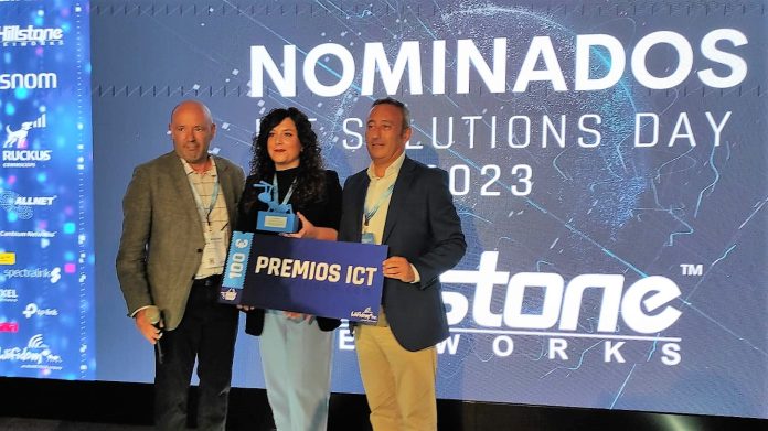 De izquierda a derecha: Marcelo Palazzo, director de Hillstone Networks para Europa, Begoña Calvo, directora de ingeniería de red de Getecom; Alfonso Oliva, Chief Technology Officer de Getecom.