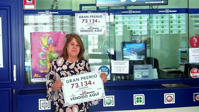 Despacho de lotería de Sigüenza donde fue sellada la apuesta ganadora de la Quiniela.