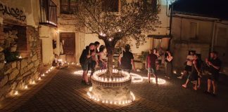 Arbancón a la luz de las velas.