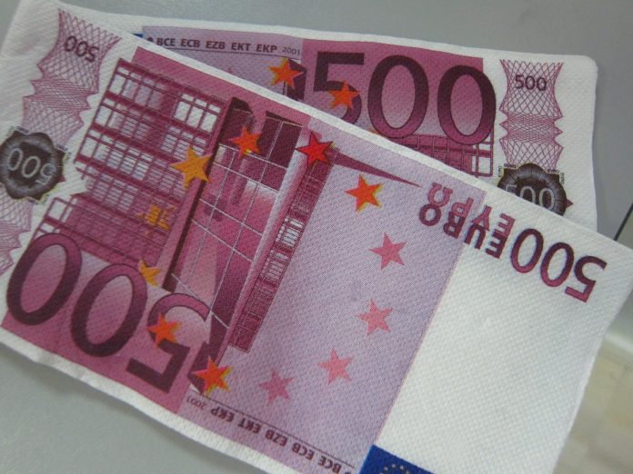 Billetes de 500 euros.