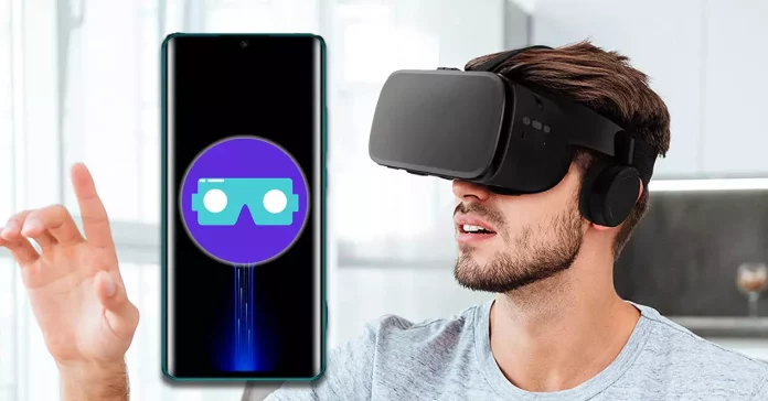 Las gafas de realidad virtual se combinan con el teléfono móvil en este uso clínico pediátrico.