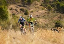 Prueba de MTB en Brihuega el 6 de agosto de 2023.