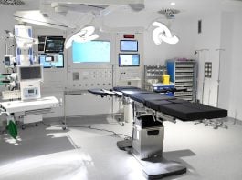 Quirófano en el nuevo edificio del Hospital de Guadalajara.