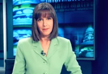 Para los espectadores, Ana Blanco fue durante décadas este encuadre, como presentadora de los informativos, primero en Telemadrid y luego en TVE.