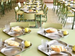 Comedor escolar en Castilla-La Mancha.
