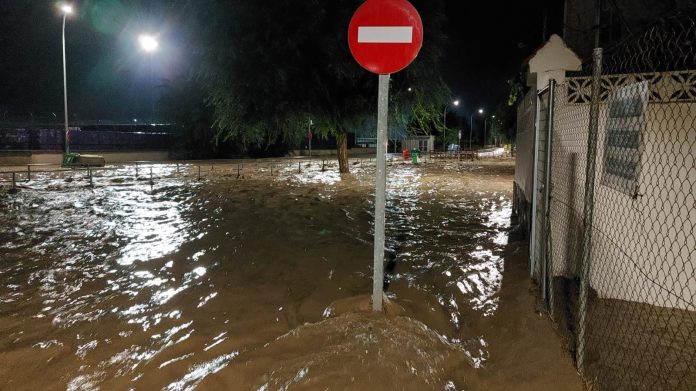 Inundación en Numancia de la Sagra, en la provincia de Toledo, el 3 de septiembre de 2023. (Foto: EP)