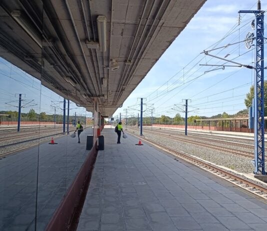 Andén de Guadalajara-Yebes en octubre de 2023. (Foto: La Crónic@)