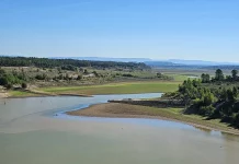 Los pantanos de la cabecera del Tajo en el cierre del año hidrológico, el 30 de septiembre de 2023. (Foto: Ribereños)