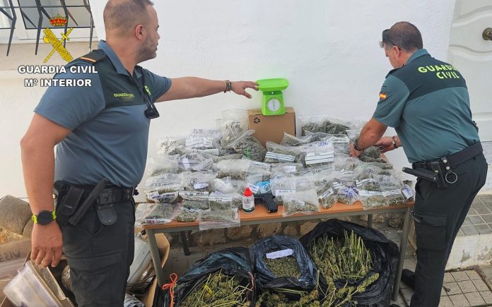 El punto de venta de marihuana estaba en Sacedón. (Foto: Guardia Civil)