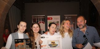 Irene Gómez Perdigón, aspirante a chef medieval con su chusquero seguntino.