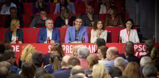 Pedro Sánchez, en el Comité Federal del 28 de octubre de 2023.