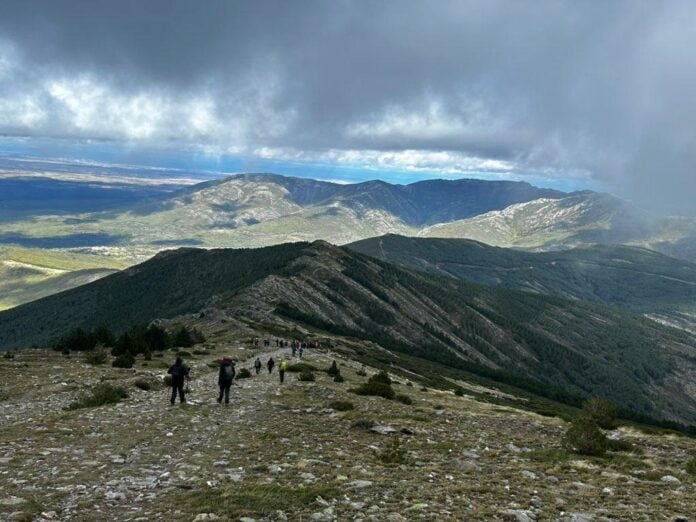 Ruta senderista a la cima del Pico del Lobo desde el Puerto de la Quesera.