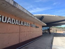Accesos a la estación del AVE de Guadalajara-Yebes el 3 de octubre de 2023. (Foto: La Crónic@)