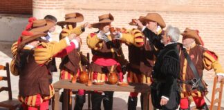 La escena de la hostería del Don Juan Tenorio según se representa en Guadalajara.