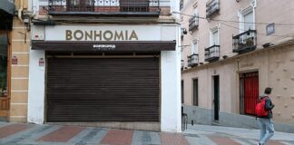 Premio para «Bonhomía» y otros negocios promovidos por mujeres Exterior de "Bonhomia", bar de la Calle Mayor de Guadalajara. (Foto: La Crónic@)