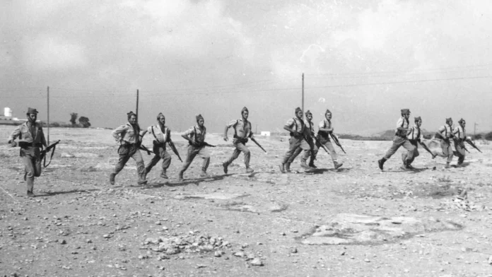 Legionarios en el Sahara.