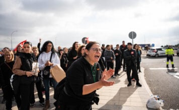 La huelga de Logística en Guadalajara ya tiene fechas Trabajadores del sector logístico de Guadalajara durante una concentración, a 14 de noviembre de 2023, en Guadalajara. (Foto: Matias Chiofalo / EP)