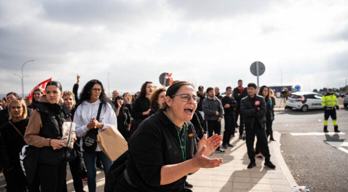 La huelga de Logística en Guadalajara ya tiene fechas Trabajadores del sector logístico de Guadalajara durante una concentración, a 14 de noviembre de 2023, en Guadalajara. (Foto: Matias Chiofalo / EP)