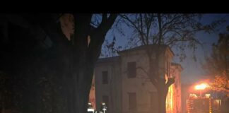 Incendio en el antiguo Hospital Provincial de Guadalajara el de diciembre de 2023 . (Foto: Bomberos de Guadalajara)