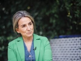 Milagros Tolón, justo antes de perder la Alcaldía de Toledo, en mayo de 2023.