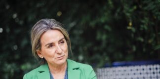 Milagros Tolón, justo antes de perder la Alcaldía de Toledo, en mayo de 2023.