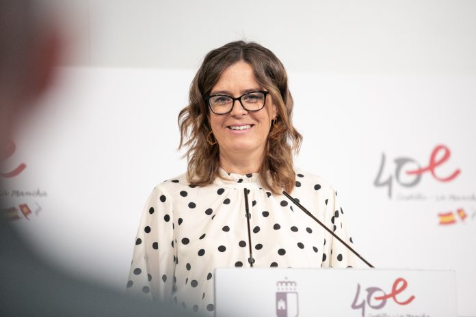 Esther Padilla, portavoz del Gobierno de Castilla-La Mancha, en una imagen de archivo.