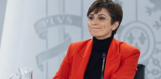 Isabel Rodríguez, en su etapa de portavoz del Gobierno.