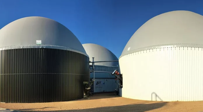 Ejemplo de una planta biogás instalada en España.