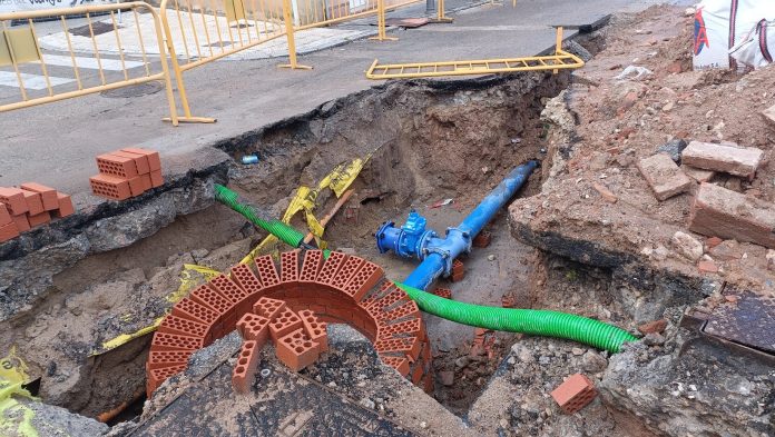 Ejemplo de tuberías recién instaladas en la ciudad de Guadalajara. (Foto: La Crónic@)