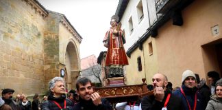 Procesión de San Vicente en Sigüenza, el 22 de enero de 2024.