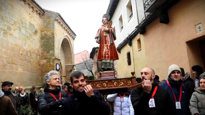 Procesión de San Vicente en Sigüenza, el 22 de enero de 2024.