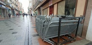 La Calle Mayor de Guadalajara, la víspera de la cabalgata de los Reyes Magos de 2024. (Foto: La Crónic@)