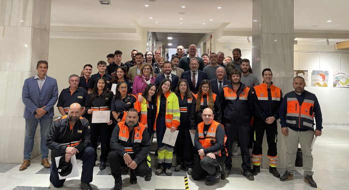 Acto de Protección Civil el 16 de febrero de 2024 en Guadalajara.