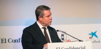 García-Page, en la jornada de este miércoles de "El Confidencial" en Toledo.