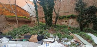 Solar pendiente de edificar en el centro de Guadalajara, en imagen del 14 de febrero de 2024. (Foto: La Crónic@)