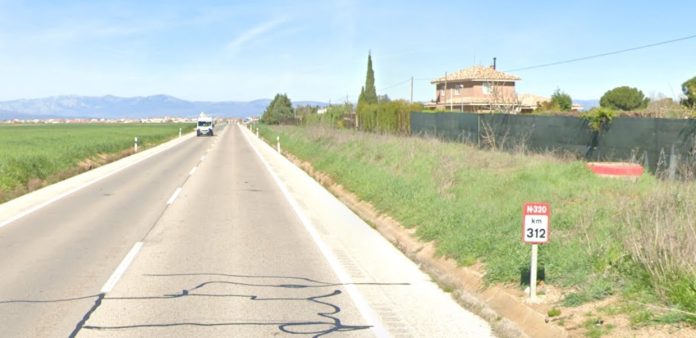 El tramo donde se ha producido la colisiòn múltiple coincide con una larga recta en la N-320. (Foto: Google Maps)