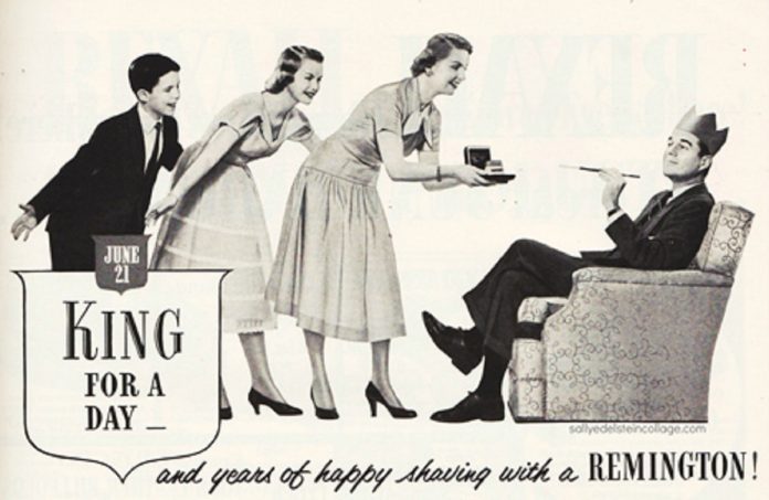 Antigua publicidad de Estados Unidos, con estereotipos muy alejados de los actuales para las rela