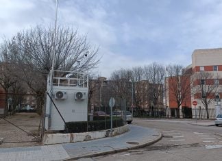 Mala calidad del aire en Guadalajara Desde esta estación de la calle Cifuentes controla la Junta la calidad del aire de Guadalajara. (Foto: La Crónic@)