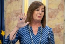 El Congreso se va a gastar 5 millones de euros… para ahorrar Francina Armengol durante su comparecencia en el Congreso de los Diputados el 5 de marzo de 2024. (Foto: EP)