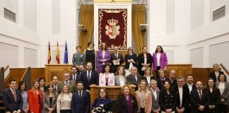 Pleno social en las Cortes de Castilla-La Mancha por el 8M.