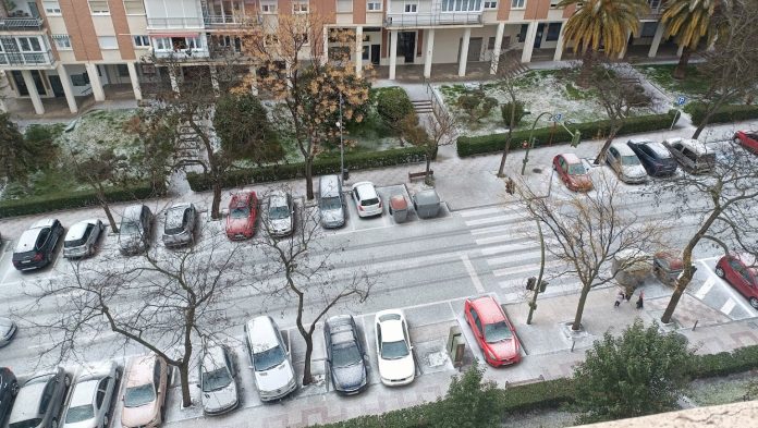La nieve ha teñido de blanco Guadalajara este 9 de marzo de 2024, de manera inesperada y por poco tiempo. (Foto: La Crónic@)