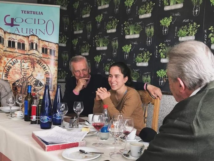 Carla Otero, en el Cocido Taurino del 26 de abril de 2024.