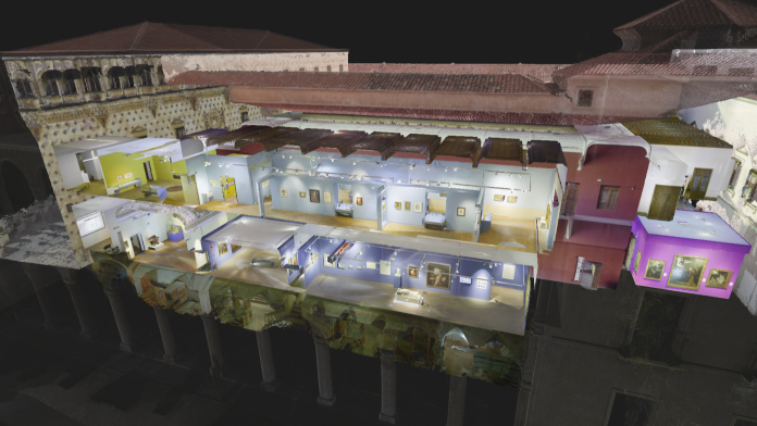El Palacio del Infantado, diseccionado con un espectacular 3D para TVE.