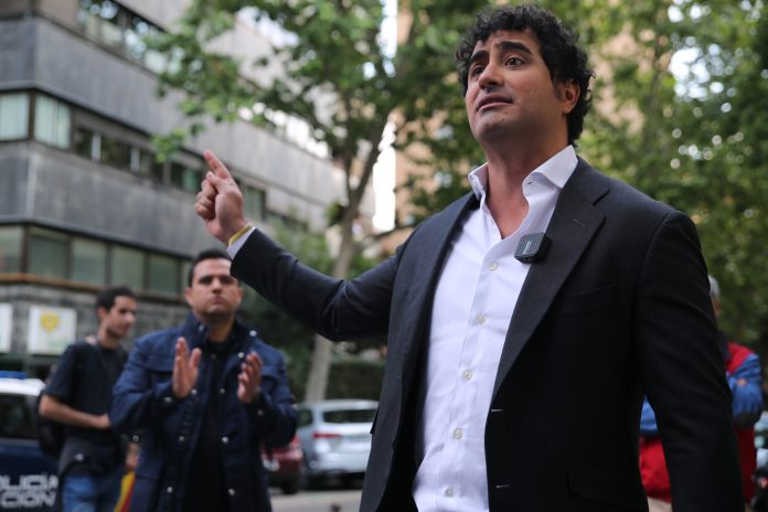 Alvise, en una protesta contra el aborto en imagen de archivo.