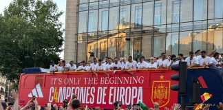 Los campeones de Europa, en Madrid. (Foto: La Crónic@)