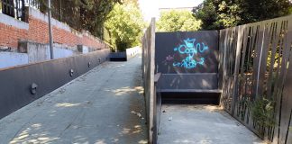 Muy pocos días han tardado en volver a dejar su firma algunos gamberros en el renovado pasadizo entre Ibarra Landete y el Teatro Buero Vallejo y la calle Cifuentes. (Foto: La Crónic@)